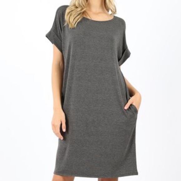t shirt dress with side pockets